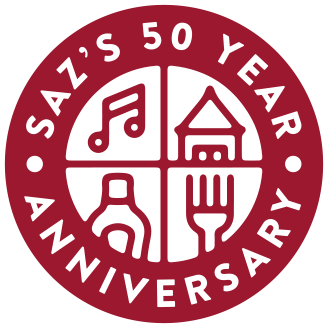 Saz's 50th Anniversary Badge