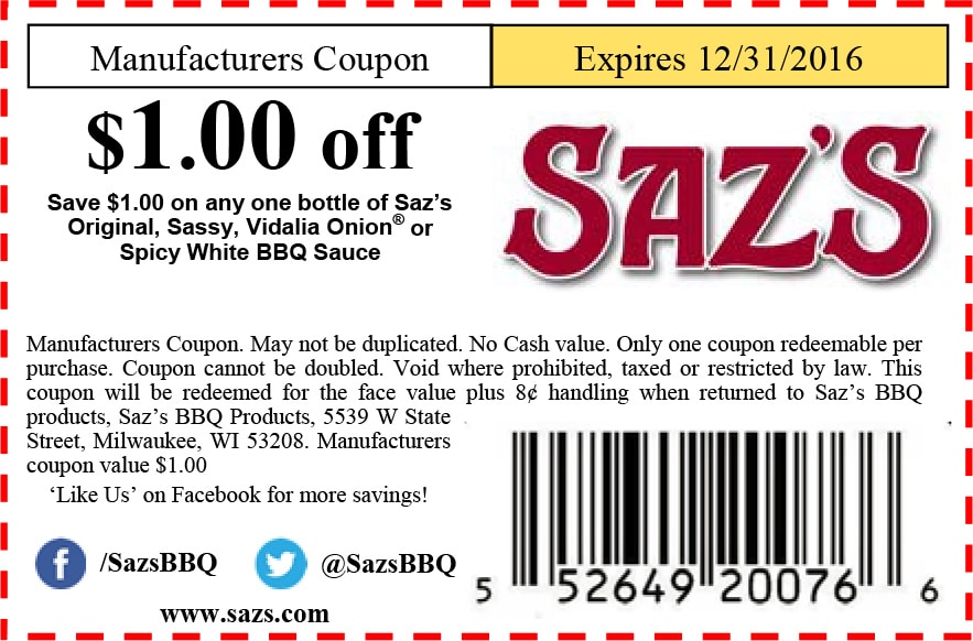 BBQ.Coupon_1off_Exp9.30.162 - Saz’s Hospitality Group