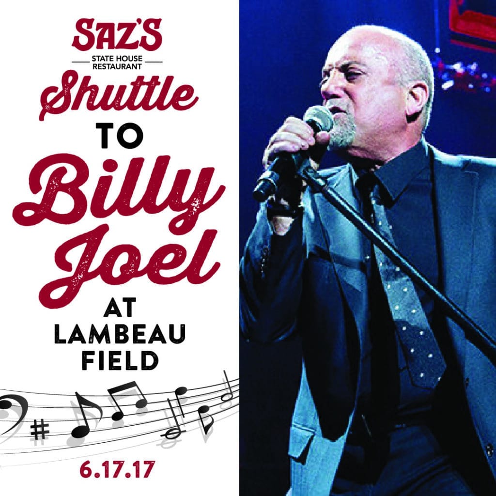 Saz's Shuttle to Billy Joel at Lambeau Field