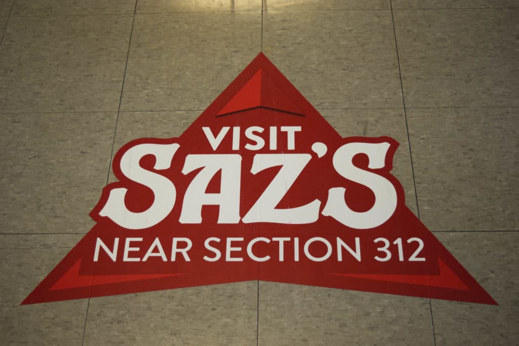 Saz's at the Panther Arena - Section 312 Floor Decal