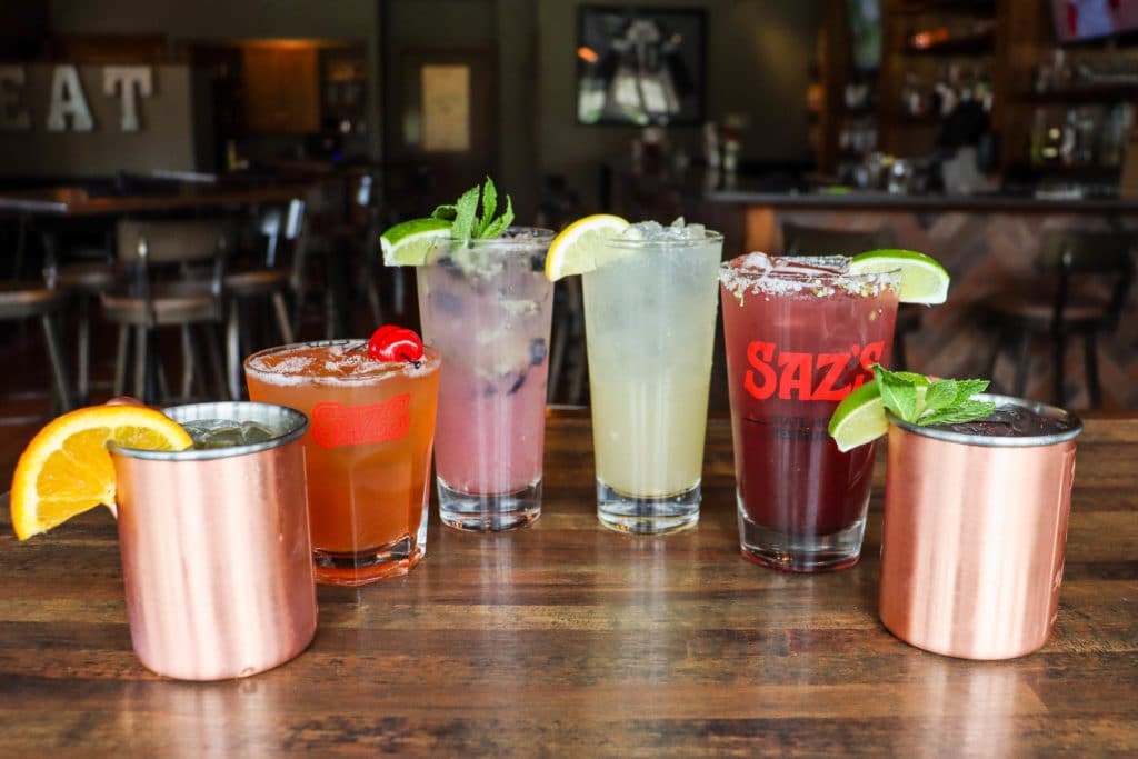 Enjoy Saz's Spring and summer cocktails!