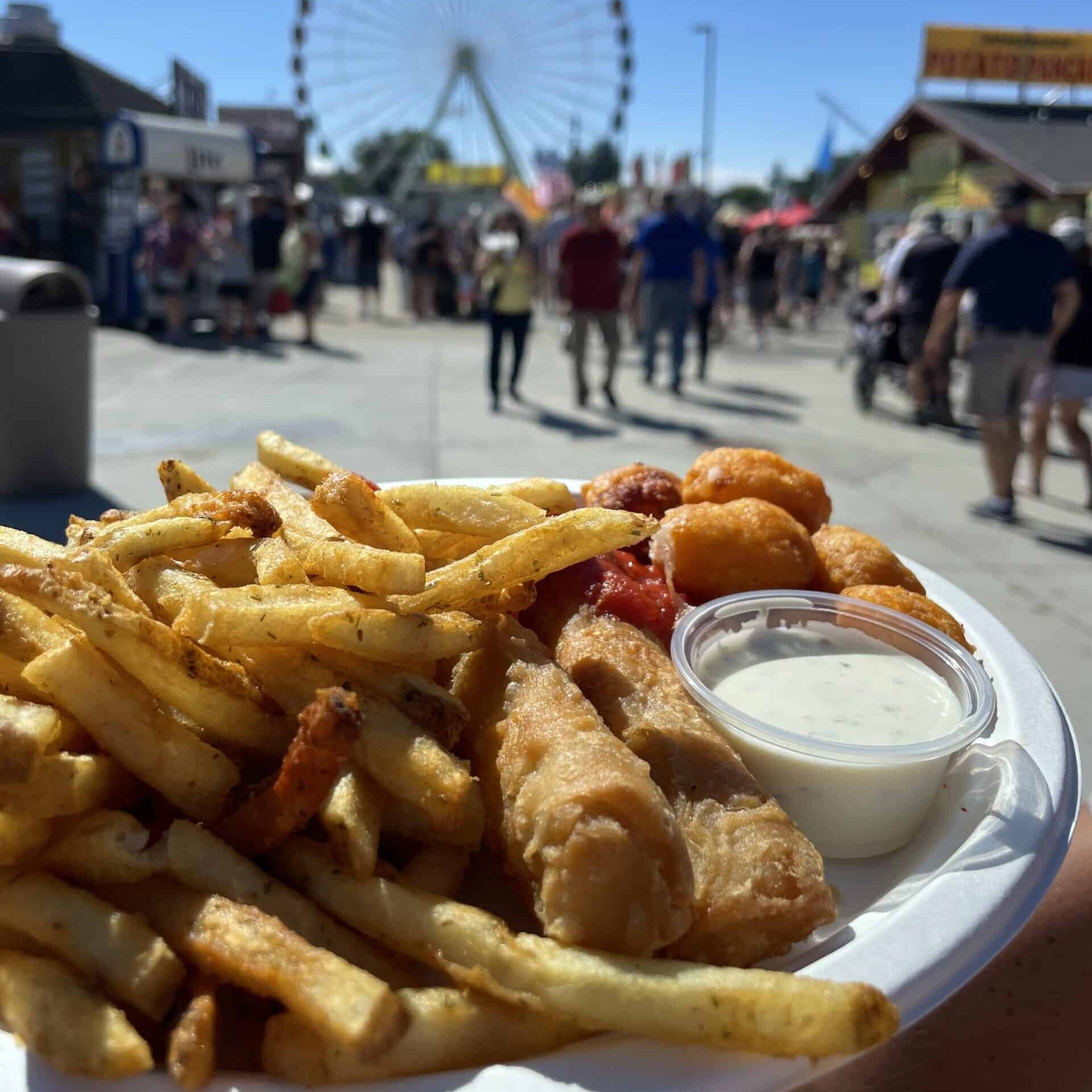 Saz's Sampler Platter at State Fair