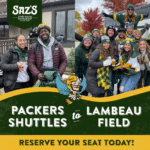 Ride Saz’s Packers Shuttle to Lambeau!