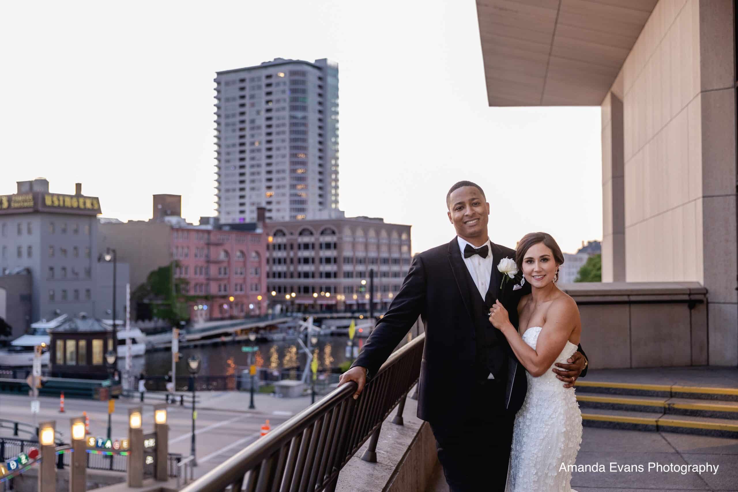 Downtown Milwaukee wedding venue with views of downtown