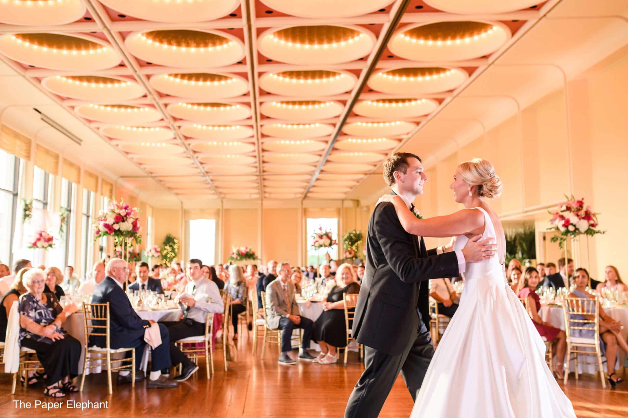 First dance in elegant and timeless Milwaukee wedding venue