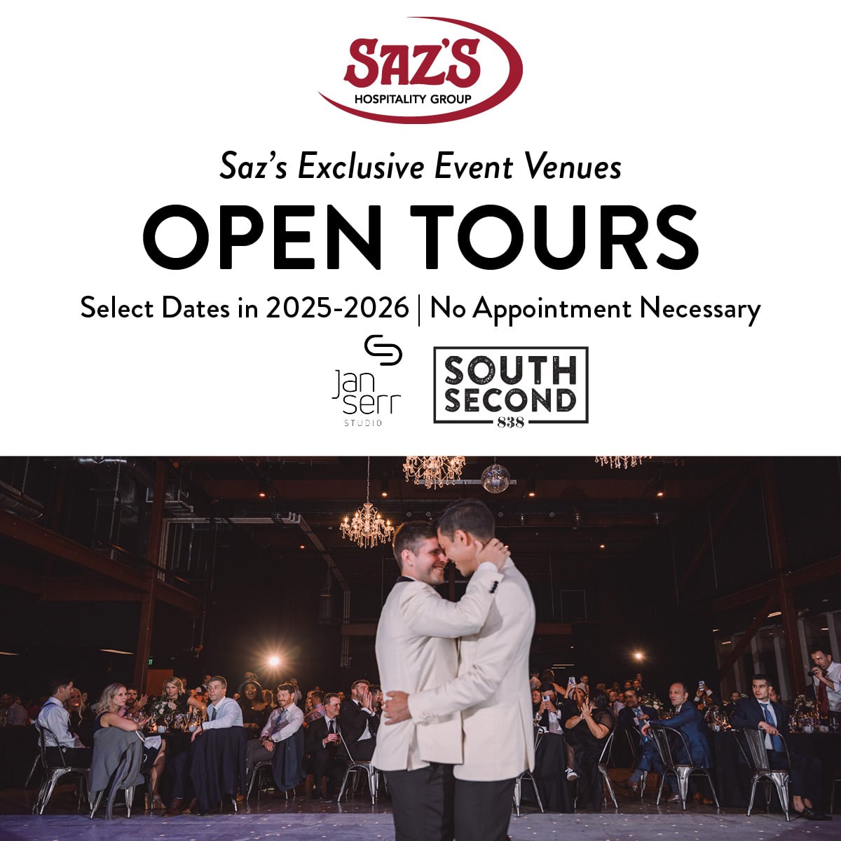 Open venue tours 2025-2026