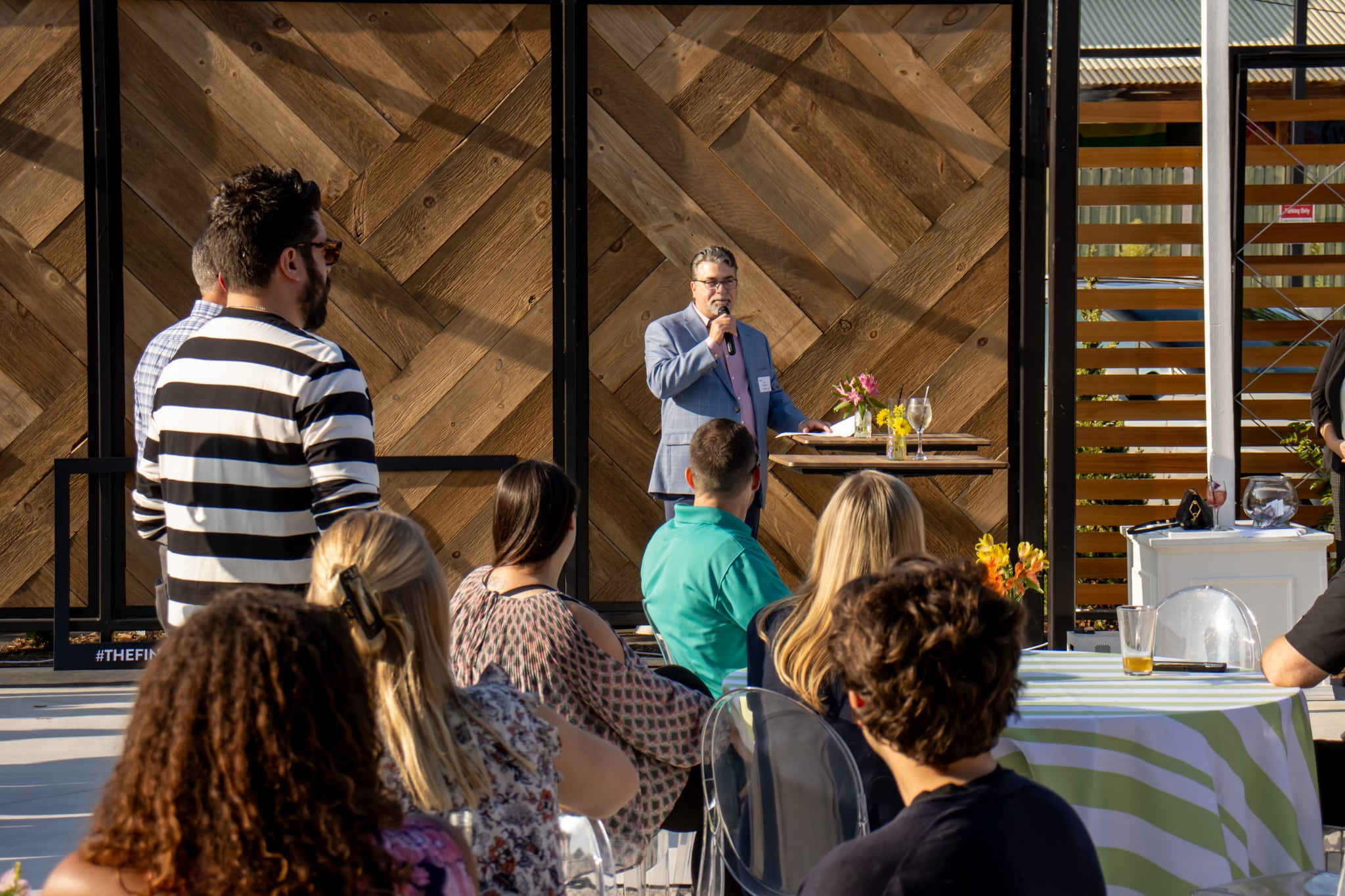 Corporate Event Outdoor Patio Setup in Milwaukee, WI