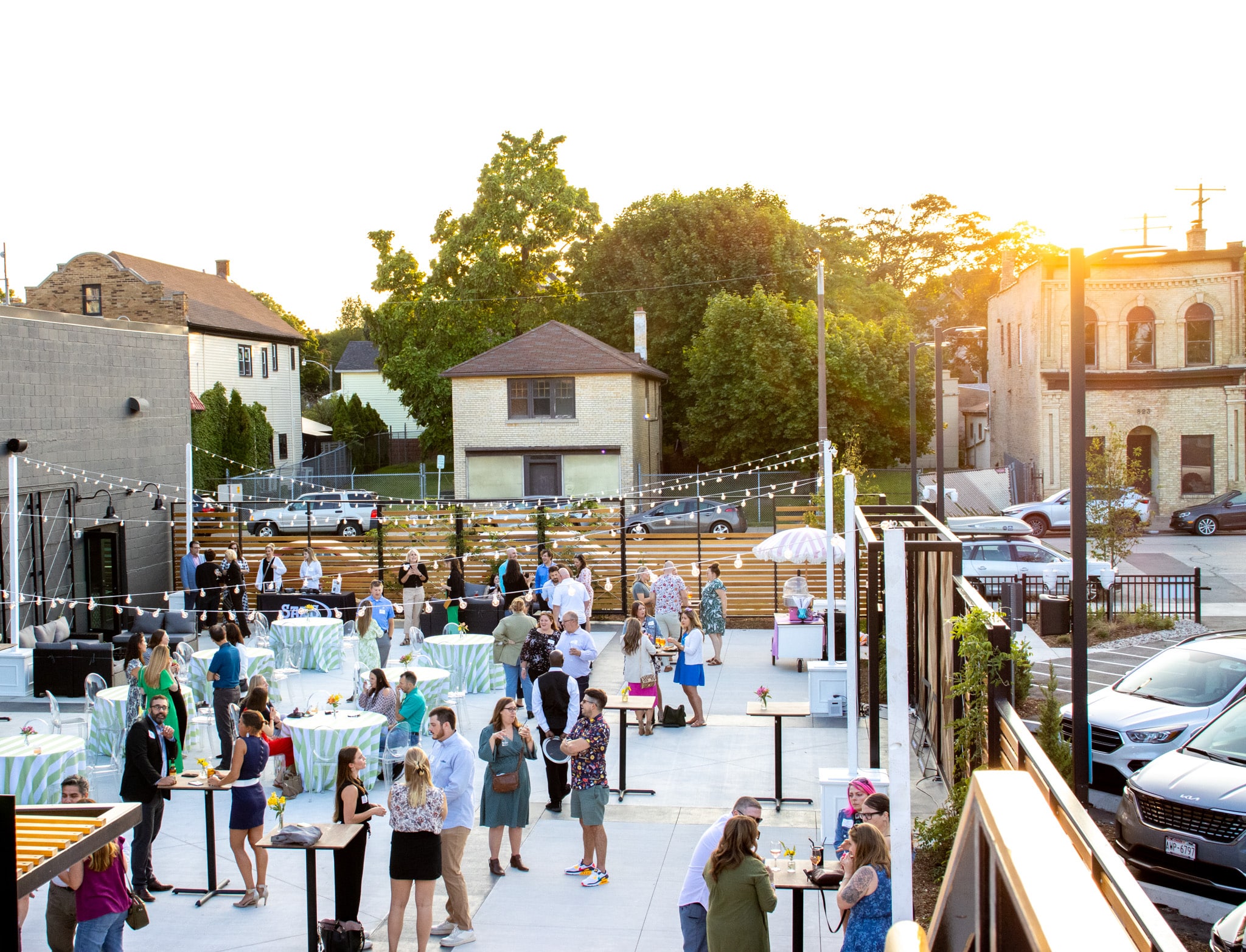 South Second's outdoor patio for weddings and events