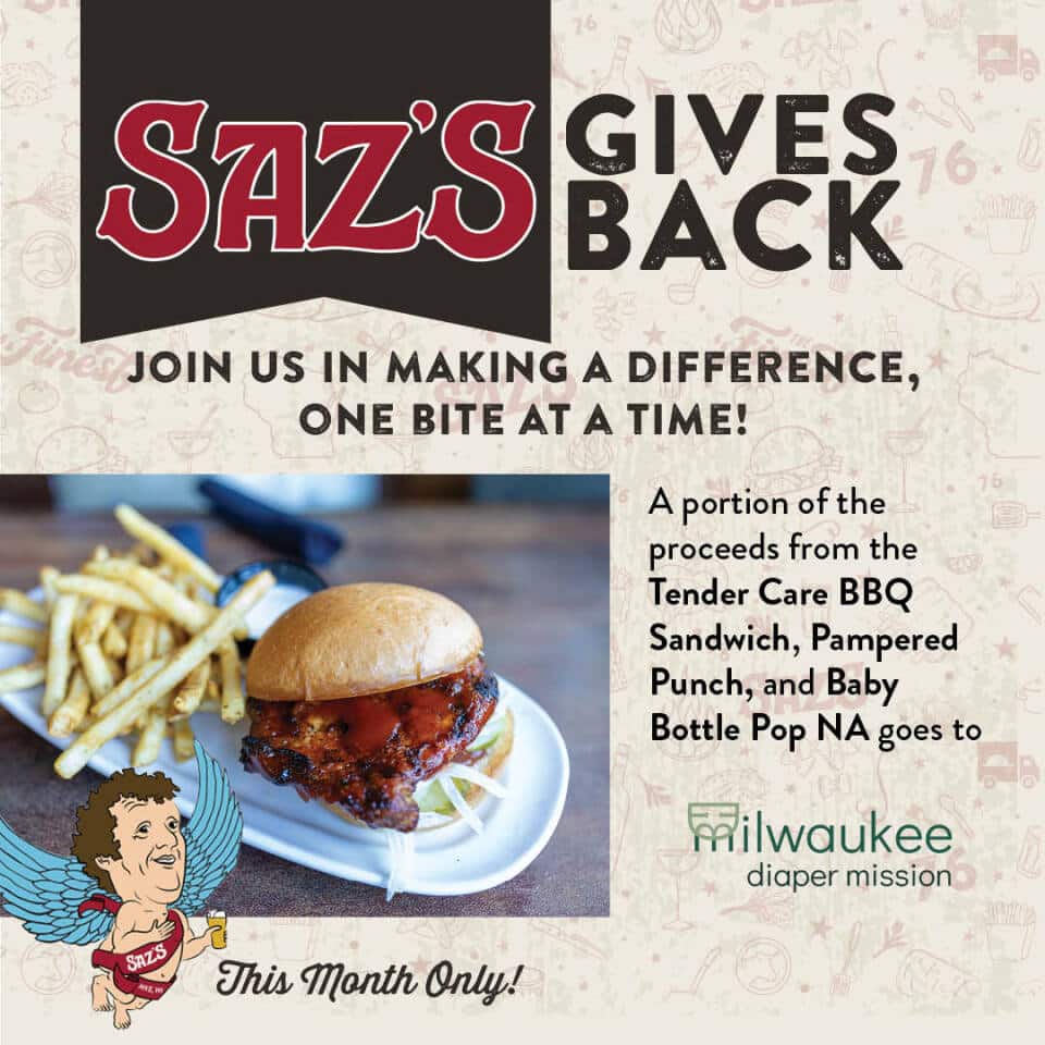 Saz's Gives Back January 2026