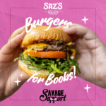 Burgers for Boobs at Saz’s State House